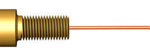 Threaded Brazing pin M8 with fusewire (Rail)