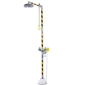 Buy MD560SS Stainless Steel Safety Shower and Eyewash with Foot Pedal in UAE