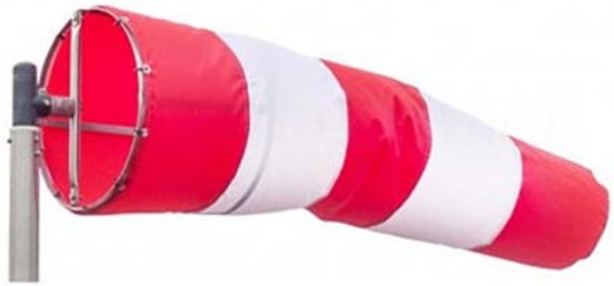 Windsock red and white